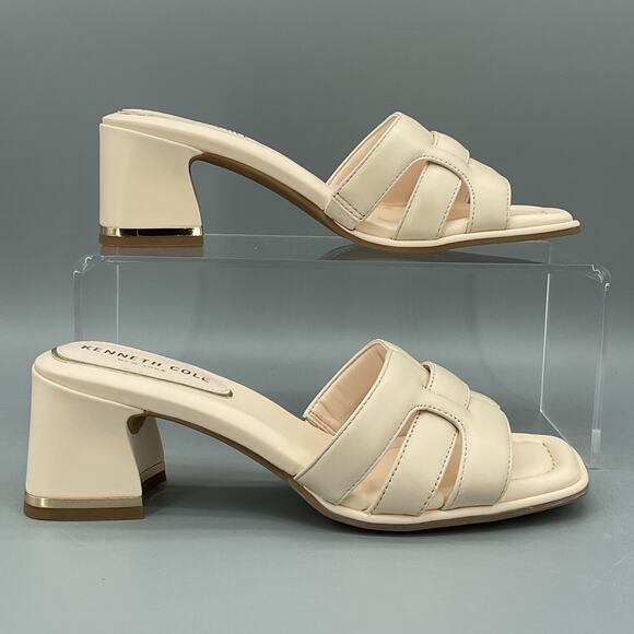NEW Kenneth Cole Women’s Harper Open Toe Sandals Beige Size 7M - Picture 1 of 10